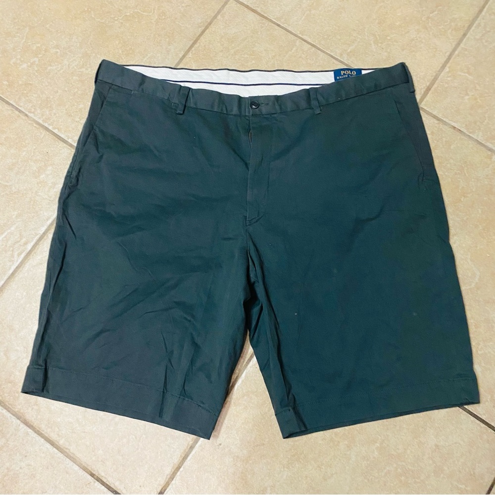 Polo by Ralph Lauren Dark Gray Flat Front Shorts
